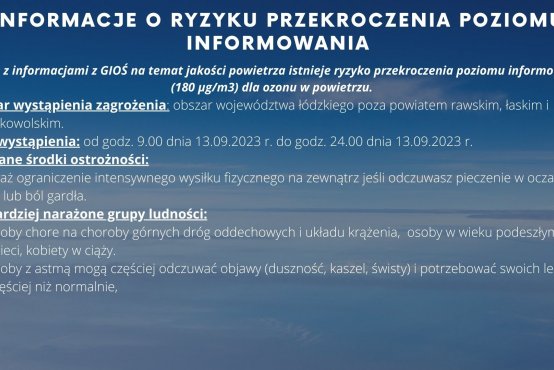Grafika WCZK w Łodzi z powiadomieniem