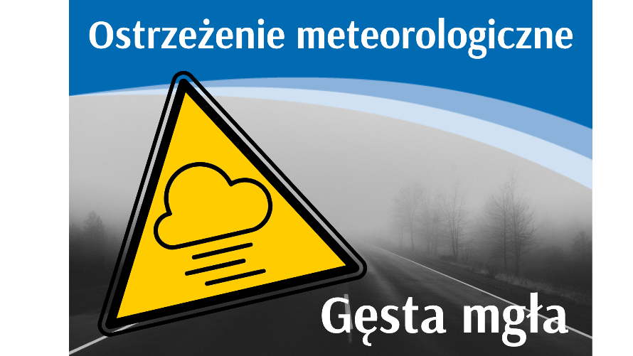 Ostrzeżenie meteo - gęsta mgła (26-27.10)
