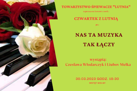 plakat zapowiadający koncert
